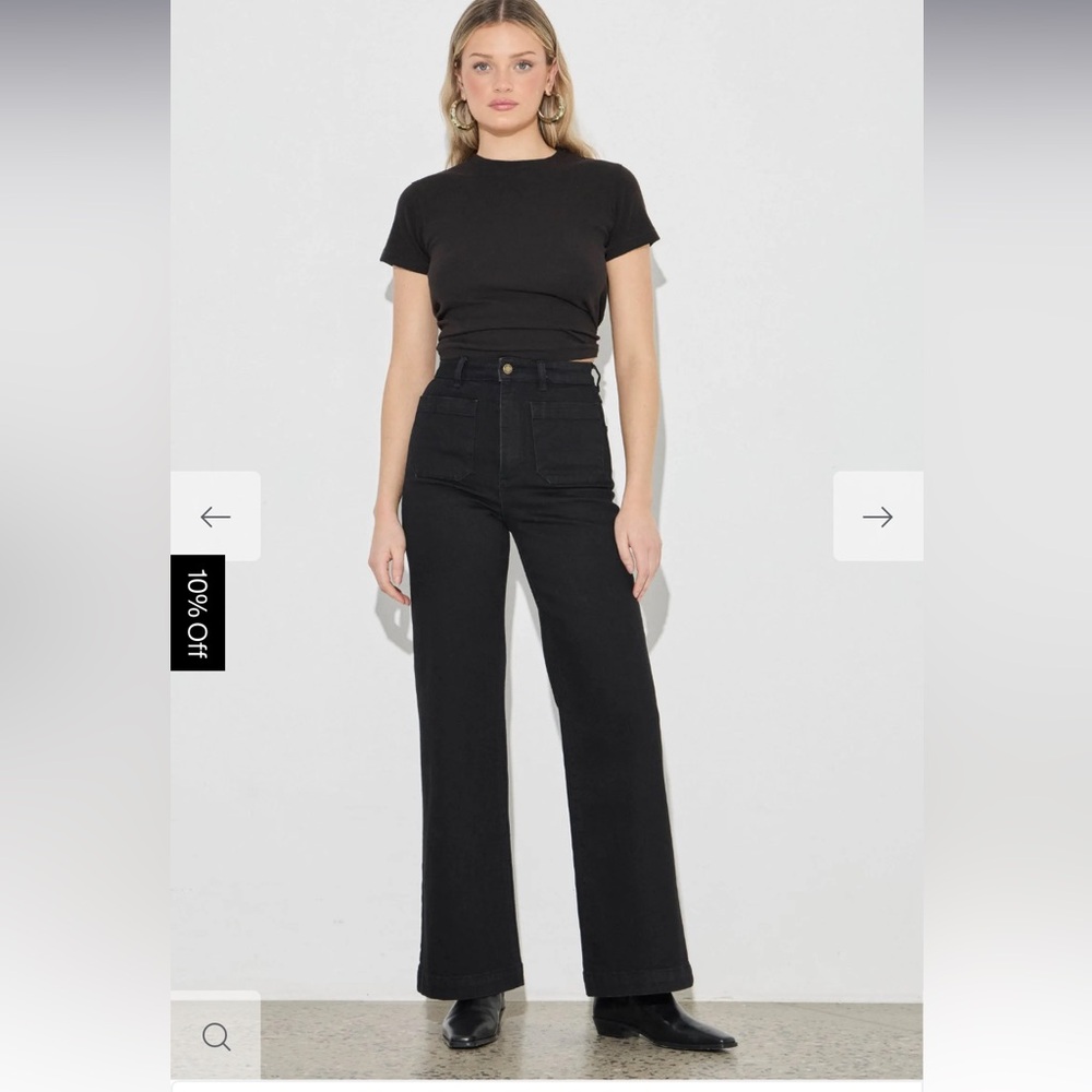 Rollas Sailor Long Jean Jet Black